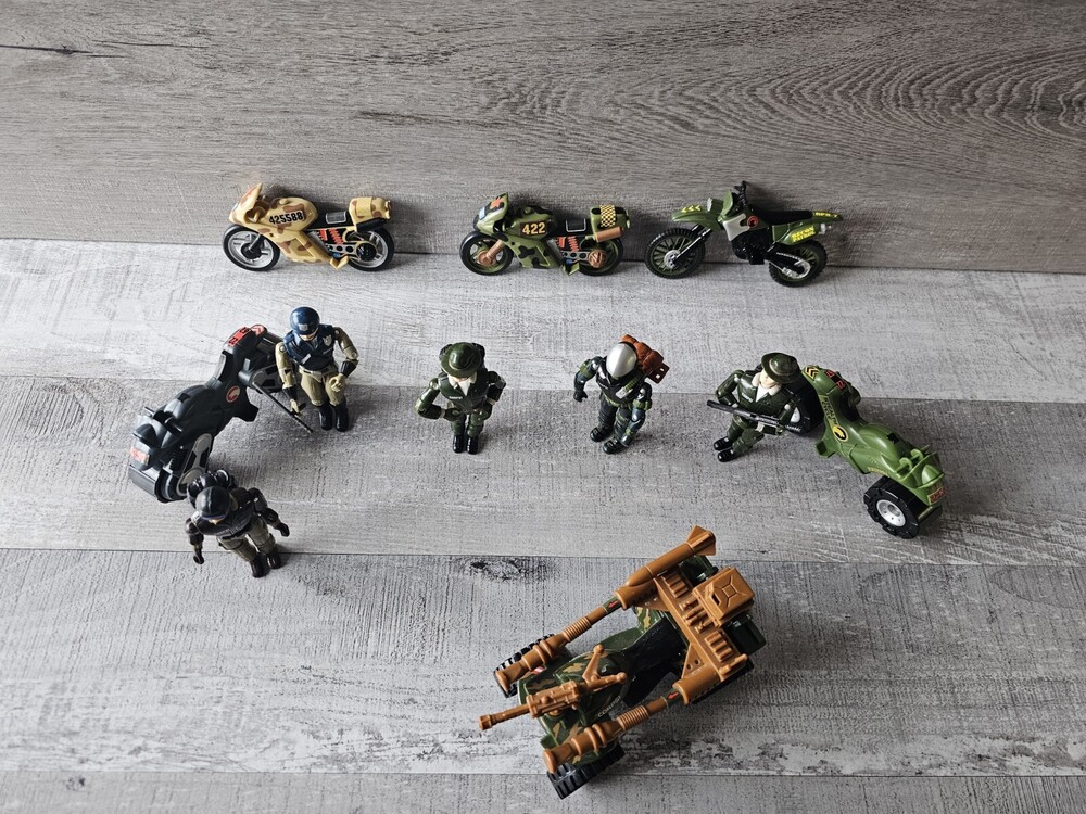 1990s Lanard The Corps Assault Atv Motorcycles Figures Weapons Accessories LOT